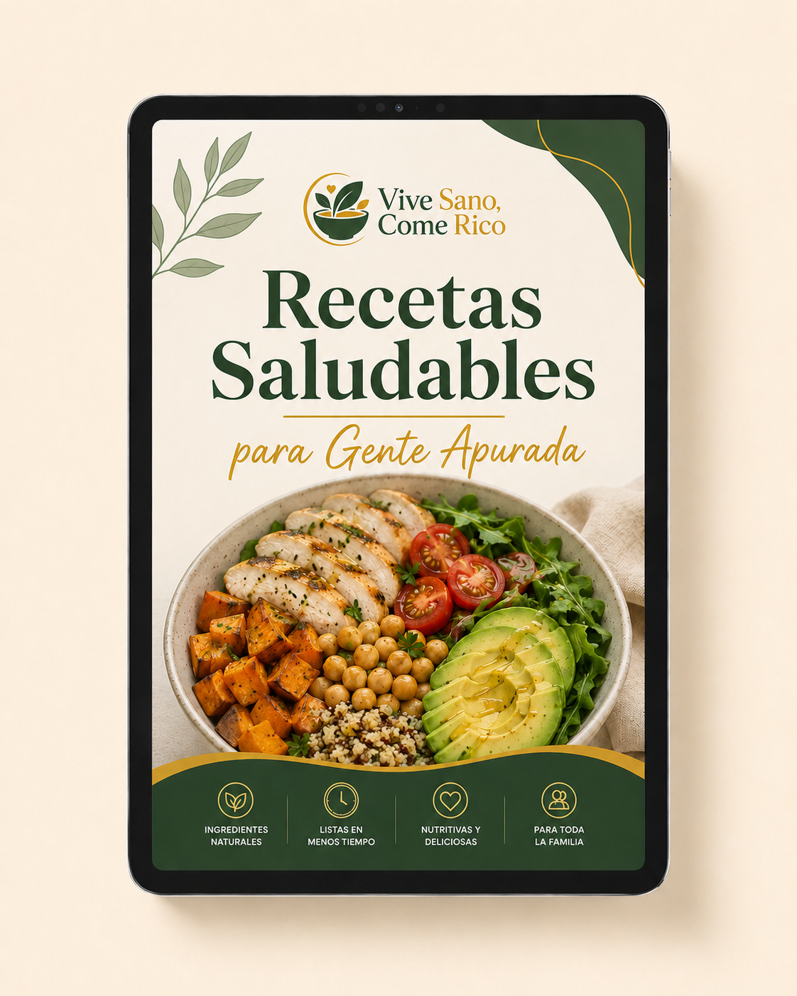 Recetas Saludables para Gente Apurada + Bonos
