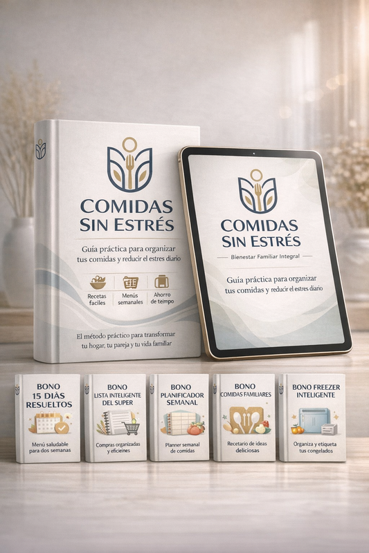 Manual de Comida Sin Estrés + 5 Bonos de Regalo
